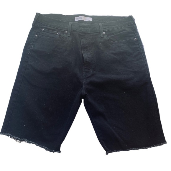 Levi Denim Bermuda Short 90’s Casual Plus Size Big & Tall Man 38 High Rise Black - Picture 1 of 12